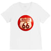 route 66 sign distressed, ideal birthday gift or present V-Neck Tee