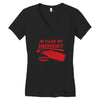 hot sauce emergency Women's V-Neck T-Shirt