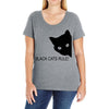 black cats rule Ladies Curvy T-Shirt