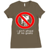 i ain't afraind of no gooats Ladies Fitted T-Shirt
