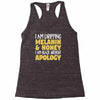 black without apology Racerback Tank