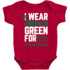 i wear emerald green for liver cancer awareness Baby Bodysuit