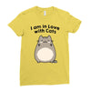 i am in love with cats Ladies Fitted T-Shirt