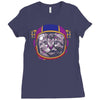 space cat Ladies Fitted T-Shirt