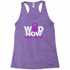 wod now wine later Racerback Tank