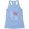 love paw rhinestud Racerback Tank