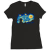 super starry night Ladies Fitted T-Shirt
