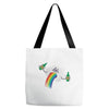 Rainbow Puke Tote Bags