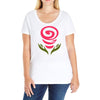 cute flowers Ladies Curvy T-Shirt