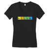 bazinga periodic table funny funny birthday present gift Women's V-Neck T-Shirt