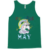 unicorns are born in may cute unicorn Tank Top
