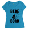 bebe a bord Women's Triblend Scoop T-shirt