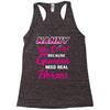 nanny was created because grandkids t shirt Racerback Tank