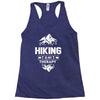 hiking is my therapy! Racerback Tank
