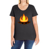 fire Ladies Curvy T-Shirt