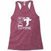 eat sleep mine funny Racerback Tank