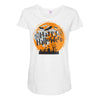 happy halloween 1 Maternity Scoop Neck T-shirt
