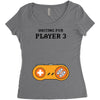 Waiting for Player 3 Gamer Women's Triblend Scoop T-shirt