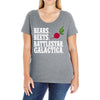 bears beets battlestar galactica Ladies Curvy T-Shirt