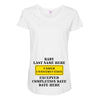 Under Construction Personalize Baby Maternity Scoop Neck T-shirt