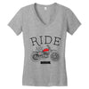 ride and shine Women's V-Neck T-Shirt
