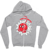 cherry bomb Zipper Hoodie