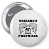 research porpoises Pin-back button