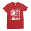 i didn't choose to be black Ladies Fitted T-Shirt