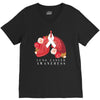 lung cancer awaneress V-Neck Tee