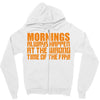 morning always happen at the wrong time of the day! Zipper Hoodie