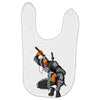 deathstroke marron Baby Bibs
