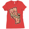 bacon forever Ladies Fitted T-Shirt