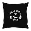 This Girl Loves Her Doxie Throw Pillow
