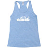 the walking dead horror zombie Racerback Tank