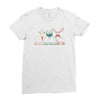 goatee beard mustache Ladies Fitted T-Shirt