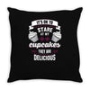 baking   it's ok to stare at my cupcakes Throw Pillow