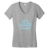 it's about time Women's V-Neck T-Shirt