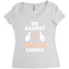 Me Against Uterine Cancer Women's Triblend Scoop T-shirt