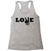 love peace Racerback Tank