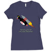 never give up poster Ladies Fitted T-Shirt