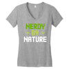 nerdy by nature Women's V-Neck T-Shirt