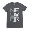 neyma white logo Ladies Fitted T-Shirt