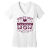 world's most awesome mom Women's V-Neck T-Shirt