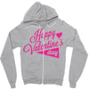 happy valentine's day Zipper Hoodie