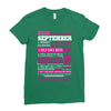 quens are born in september Ladies Fitted T-Shirt