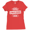 be yourself unless you can be a unicorn Ladies Fitted T-Shirt
