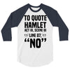 to quote hamlet no 3/4 Sleeve Shirt
