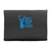 don't buck with texas funny Accessory Pouches