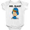 mr. blast Baby Onesie
