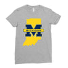 indiana for michigan Ladies Fitted T-Shirt